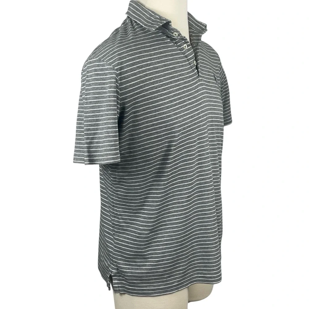 Men's Polo Ralph Lauren Classic‎ Fit Grey Heather Stripes Soft Feel Cotton 0274
